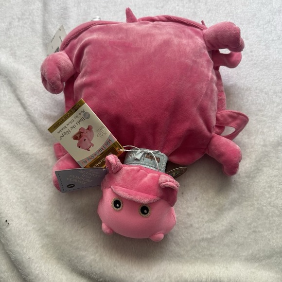Other - Baby Zoobies Hada the Hippo Plush Toy Pillow Blanket 3-in-1 Pink New Tags.